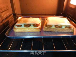 简易吐司披萨的做法步骤:11