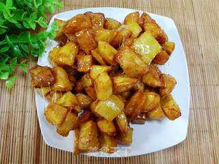 #御寒美食#拔丝地瓜的做法步骤:14
