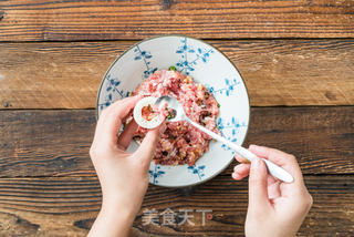 竹荪酿肉的做法步骤:3