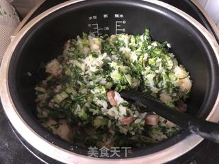 #御寒美食#香肠咸肉菜饭 的做法步骤：12