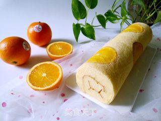 国橙蛋糕卷的做法步骤:19