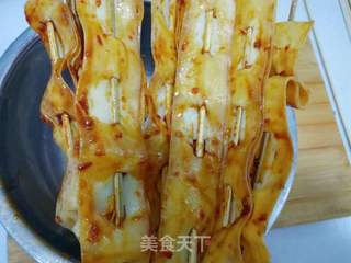 烤干豆腐的做法步骤:6