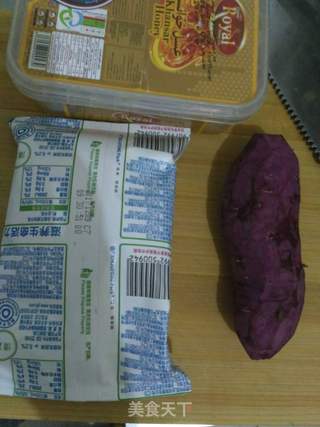 奶香紫薯羹的做法步骤：1