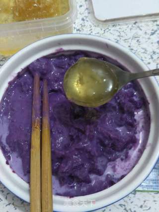 奶香紫薯羹的做法步骤：4