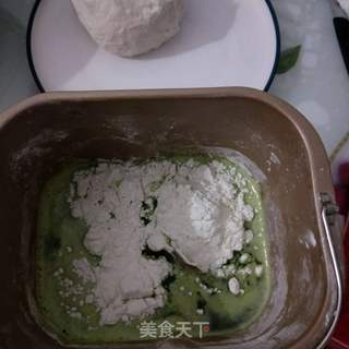 双色生煎包的做法步骤:6