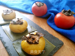 豆沙柿饼的做法步骤:15