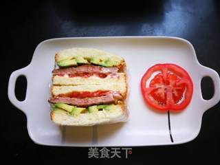 牛油果牛排三明治的做法步骤:13