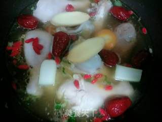 #御寒美食#鸡腿鲜汤的做法步骤:3