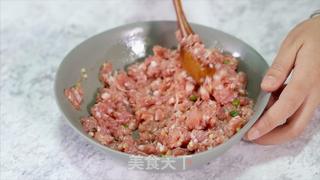 茨菇酿肉的做法步骤:4
