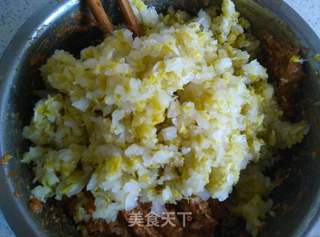 猪肉酸菜饺子的做法步骤:6