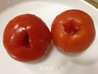 茄汁虾仁豆腐焖饭的做法步骤:4