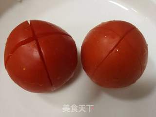 茄汁虾仁豆腐焖饭的做法步骤:5