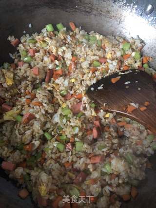 杂锦炒饭的做法步骤:3