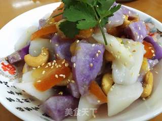滒烧紫薯山药的做法步骤:11