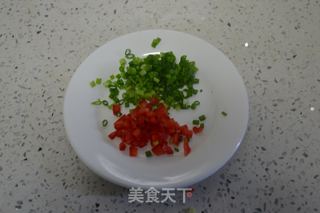 炒香米蒸蛋羹的做法步骤：2