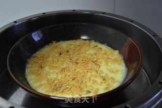 炒香米蒸蛋羹的做法步骤：7