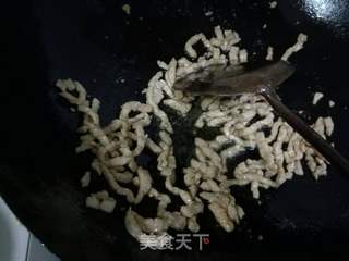 青菜鸡蛋肉丝炒面的做法步骤:7