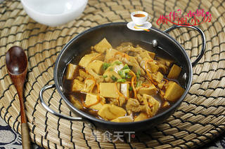 虫草花肉丝豆腐羹的做法步骤:10