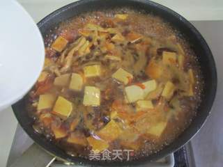 虫草花肉丝豆腐羹的做法步骤:9