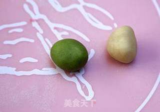 抹茶圈圈饼的做法步骤:7