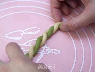 抹茶圈圈饼的做法步骤:9