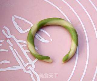 抹茶圈圈饼的做法步骤:11