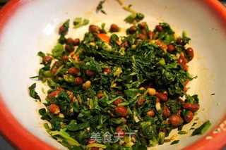 麻将菠菜拌鸡蛋的做法步骤:5
