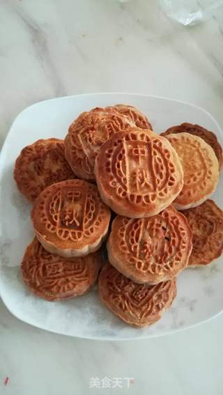 五仁月饼的做法步骤:15