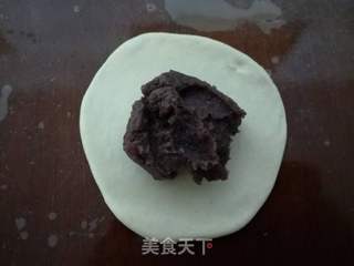 御寒美食一一玉米面桂花豆沙包的做法步骤：6