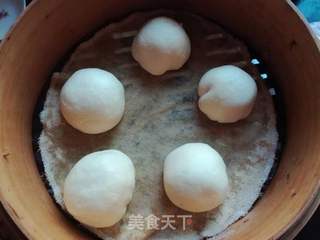 御寒美食一一玉米面桂花豆沙包的做法步骤:10