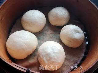 御寒美食一一玉米面桂花豆沙包的做法步骤:11