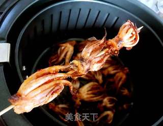 烤鱿鱼须的做法步骤:6