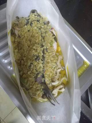 蒜香烤鱼的做法步骤:7