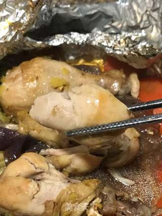 锡纸烤鸡腿的做法步骤:11