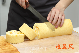 奶油卷蛋糕的做法步骤:12