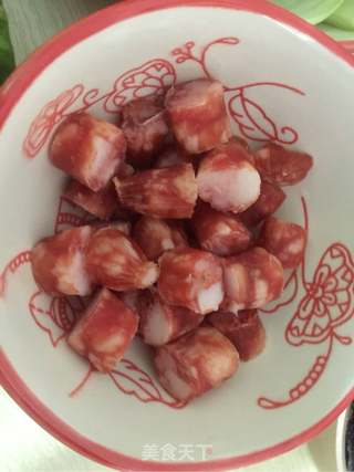土豆腊肠焖糙米饭的做法步骤:3