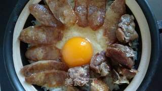 腊鸭腊肠煲仔饭的做法步骤：3