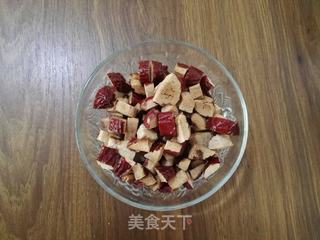 大枣花生玉米面发糕的做法步骤:10