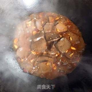 红烧鸭血的做法步骤:11