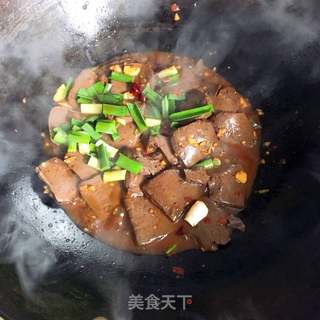 红烧鸭血的做法步骤:12