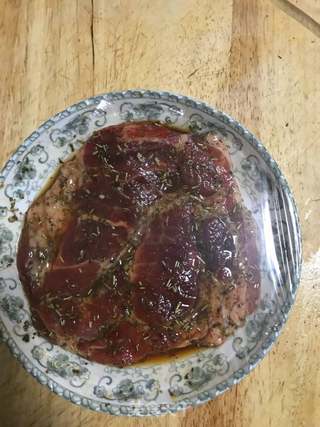 香烤梅花肉的做法步骤:7