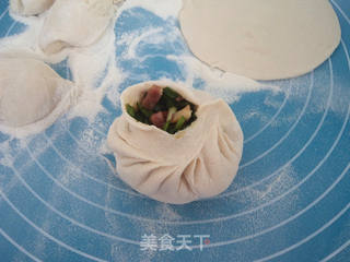酱肉韭菜馅饼的做法步骤:6