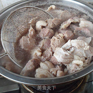 #御寒美食#筋头巴脑烩山药的做法步骤:5