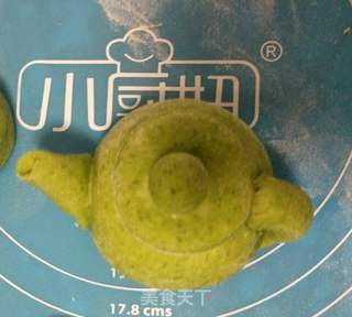 仿真翡翠茶壶馒头的做法步骤:4