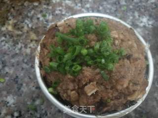 香菇肉饼(快手版)的做法步骤:4