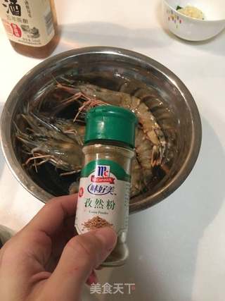 蒜香烤虾的做法步骤:8