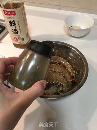 蒜香烤虾的做法步骤:9