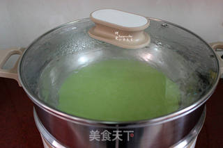 广式早餐,菠菜斋肠粉的做法步骤:6