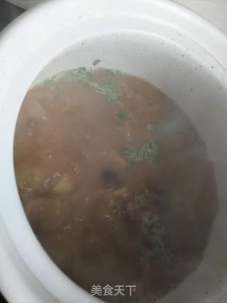 猪肚炖山药的做法步骤:5