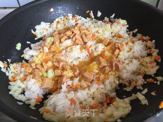 鹅肝酱蛋炒饭#鸡蛋美食#的做法步骤：9